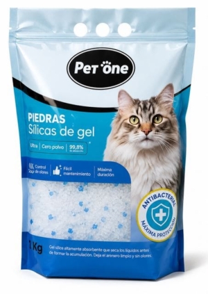 Piedras Silica Para Gatos Pet One 1,6KG - Imagen 1
