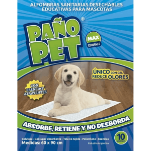 Paño Pet Max Compact Paño Desechable x 10 Unidades - Imagen 1