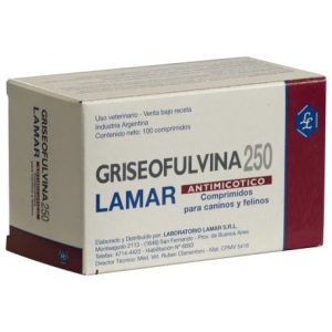Griseofulvina 250mg x 10 Comprimidos (Lamar) - Imagen 1