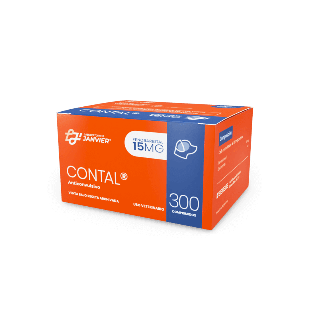 CONTAL 15 mg x 300 Comprimidos (Janvier) - Universo Mascota