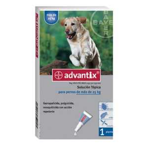 Advantix Pipeta Perros Mas De 25 Kg (Elanco) - Imagen 1