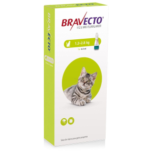 Bravecto Gatos 1.2 A 2.8 kg (Intervet) - Imagen 1
