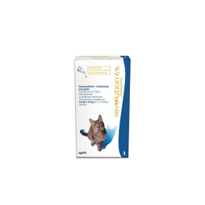 Revolution 6% Gatos 45Mg (2,6-7,5Kg) Azul (Zoetis)