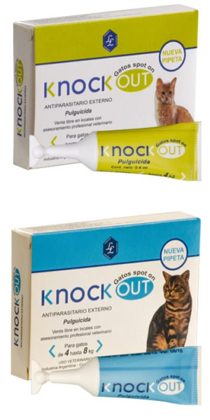 KNOCK OUT Pipeta Gato (0,4ml, 0,8ml) (Lamar) - Imagen 1