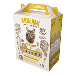 Mon Ami Alimento Saludable para Gatos c/Superfood  Caja 1,4kg - Imagen 1
