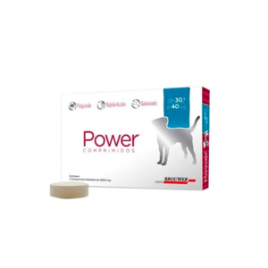 Power Comprimidos Antipulgas 30 A 40 Kg  2800mg (Brouwer)