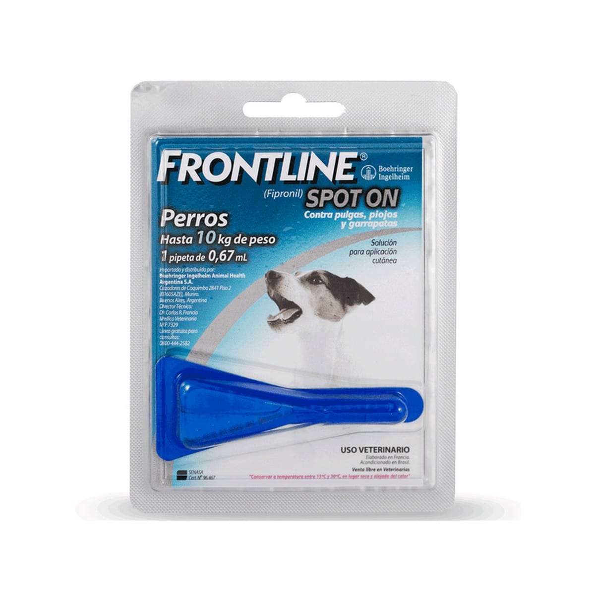 Frontline Spot On Perros Hasta 10kg (Boehringer Ingelheim)