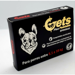 GETS Plus 700 mg de IDV, envase para perros de 5,1 a 10 kg