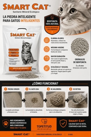 Smart Cat Piedras Sanitarias x 5kg - Imagen 1