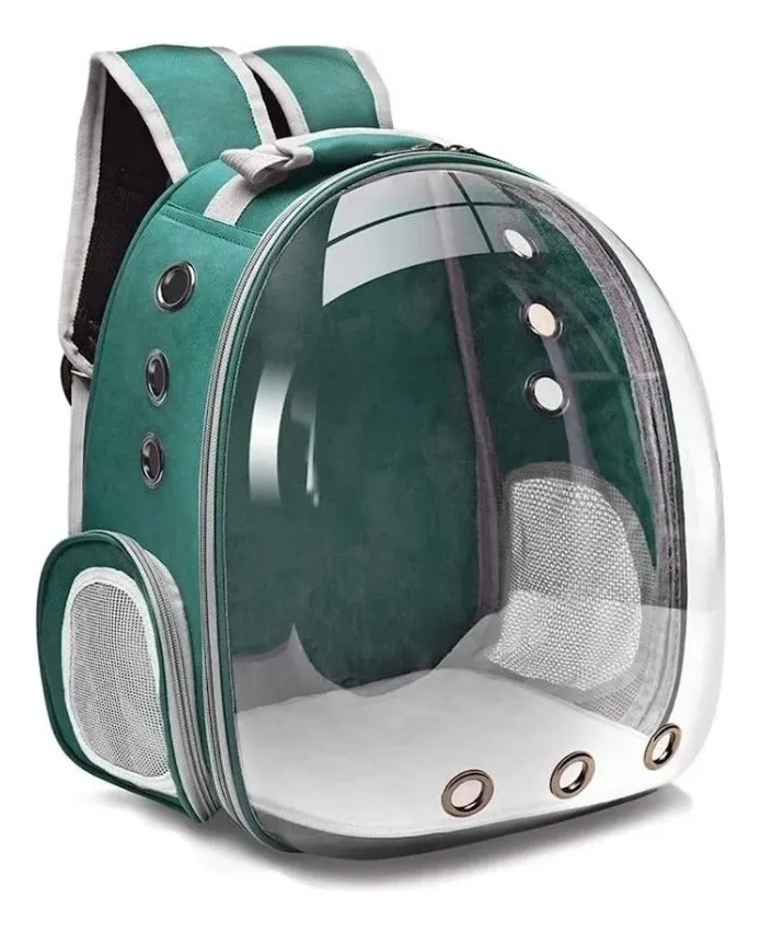 Mochila Transportadora Mascotas Perro Gato Burbuja Capsula