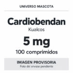 Cardiobendan Kualcos 5 mg × 100 comprimidos — imagen provisoria. Foto del envase pendiente.