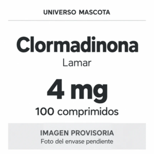 Clormadinona Lamar 4 mg × 100 comprimidos — imagen provisoria. Foto del envase pendiente.