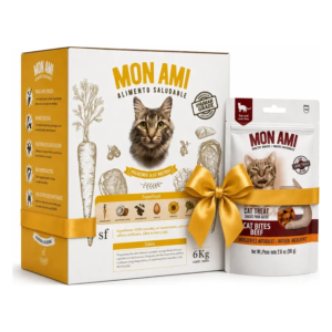 Mon Ami Alimento Saludable para Gatos c/Superfood Caja 6 kg + SNACK DE REGALO