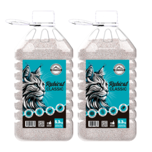 Rubicat Classic Bidón x 5,3 kg - Pack x 2. 2 bidones de 5,3 kg cada uno. Contenido total: 10,6 kg.