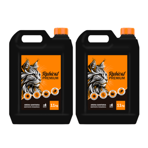 Rubicat Premium Bidón x 11 kg - Pack x 2. 2 bidones de 11 kg cada uno. Contenido total: 22 kg. Rubicat Premium Bidón x 11 kg - Pack x 2. 2 bidones de 11 kg cada uno. Contenido total: 22 kg.