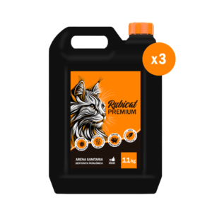 Rubicat Premium Bidón x 11 kg - Pack x 3. 3 bidones de 11 kg cada uno. Contenido total: 33 kg.