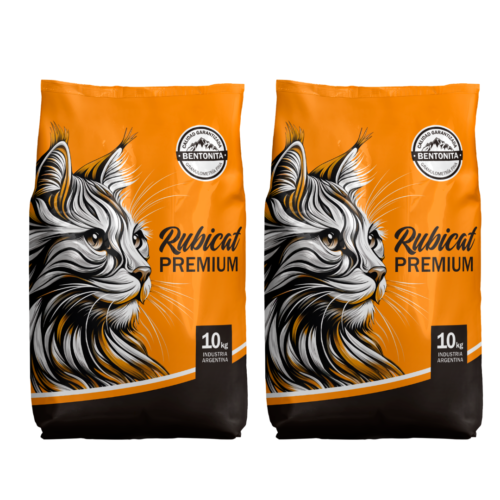 Rubicat Premium Bolsa x 10 kg - Pack x 2. 2 bolsas de 10 kg cada una. Contenido total: 20 kg.