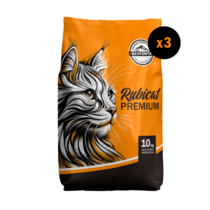 Rubicat Premium Bolsa x 10 kg - Pack x 3. 3 bolsas de 10 kg cada una. Contenido total: 30 kg.