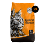Rubicat Premium Bolsa x 5 kg - Pack x 3. 3 bolsas de 5 kg cada una. Contenido total: 15 kg.